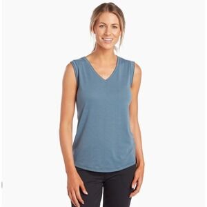 Kuhl Juniper Tank Top UPF 40+ Sun Protection Sleeveless‎ Blue Womens Size L